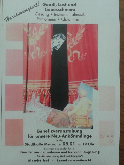 Flyer zur Benefizveranstaltung